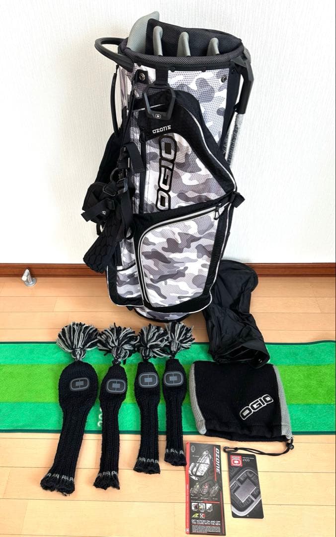 【レア】OGIO オジオカモフラ スタンド キャディバック &ヘッドカバーセット