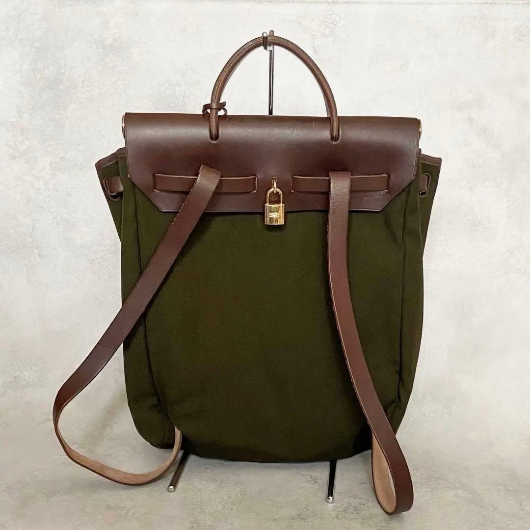 エルメス エールバッグアド リュックサック □G カデナ カギ クロシェット