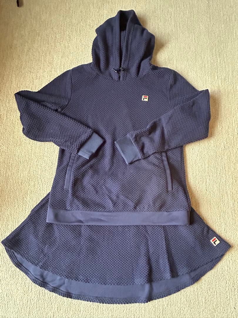 FILA ネイビー　フーディ　スコート　セットアップ
