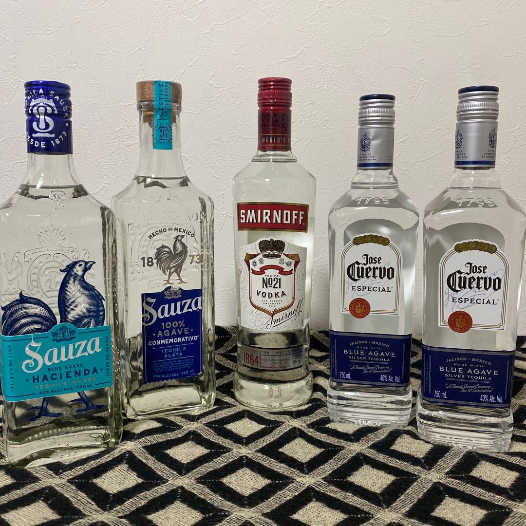 新品未開封　テキーラ⭐︎ウォッカのセット５本