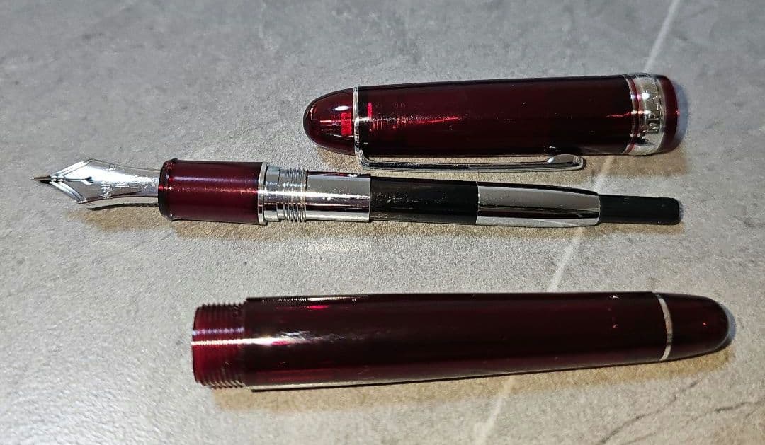 プラチナ万年筆 センチュリー#3776 UEF 超極細 ブルゴーニュ