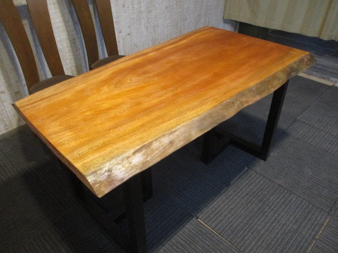 ＃1606■　マホガニー　テーブル　ローテーブル　ダイニング　座卓　一枚板