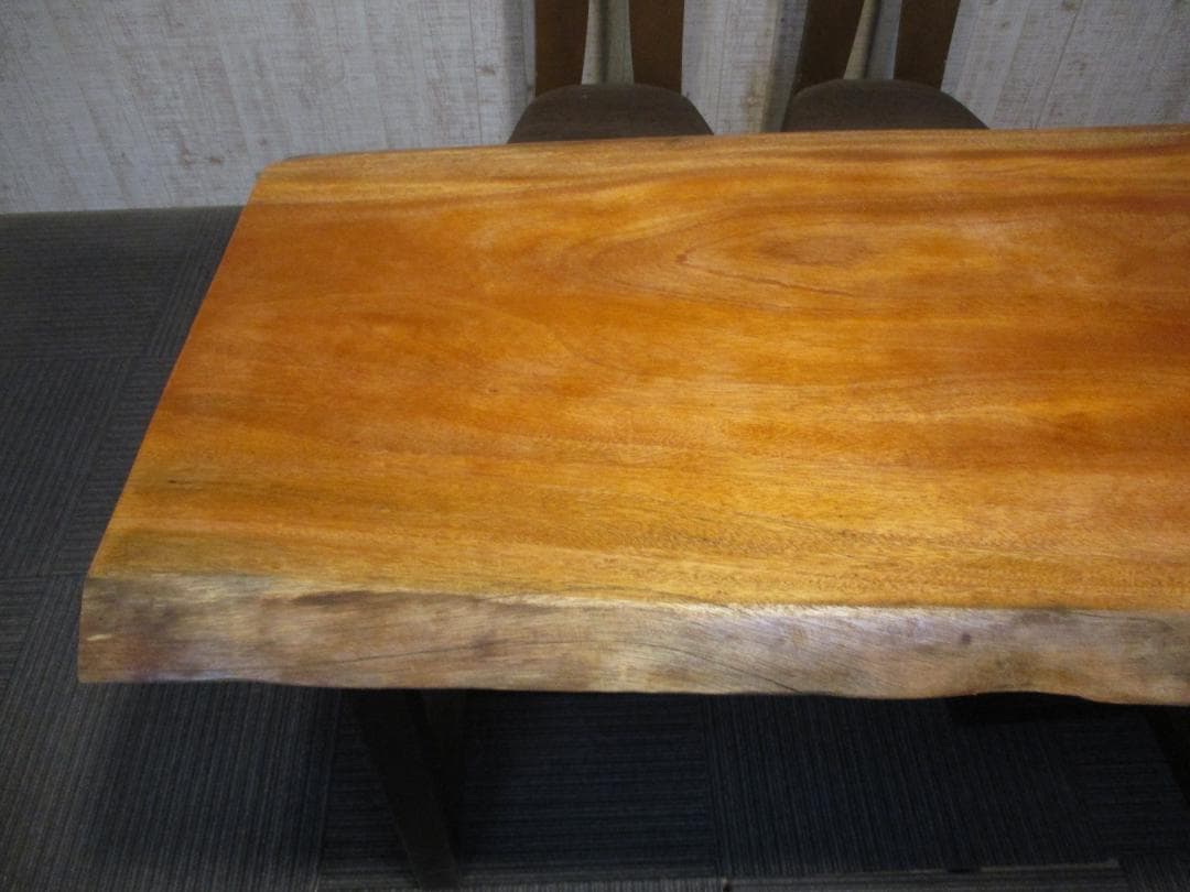 ＃1606■　マホガニー　テーブル　ローテーブル　ダイニング　座卓　一枚板