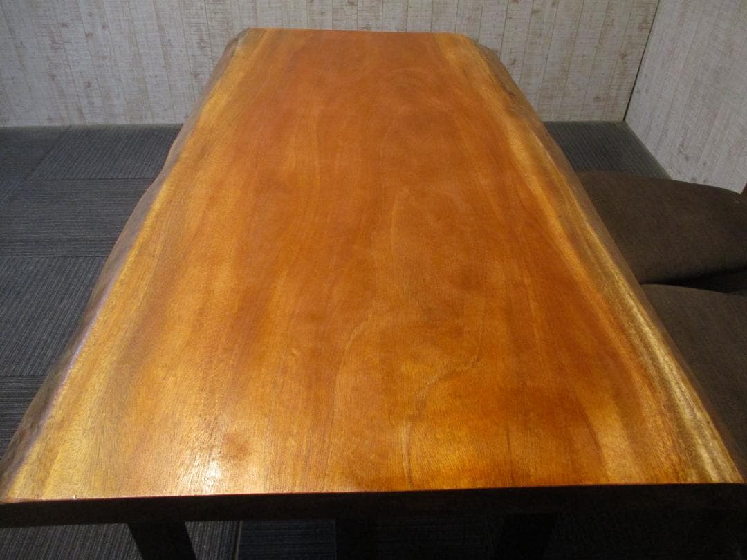 ＃1606■　マホガニー　テーブル　ローテーブル　ダイニング　座卓　一枚板