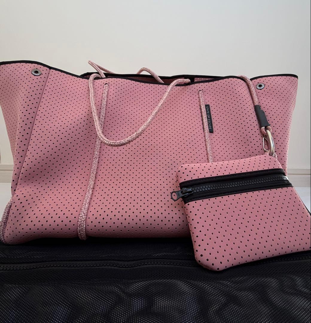 【ステイトオブエスケープ】トートバッグ　エスケープトートバッグ　ライトピンク