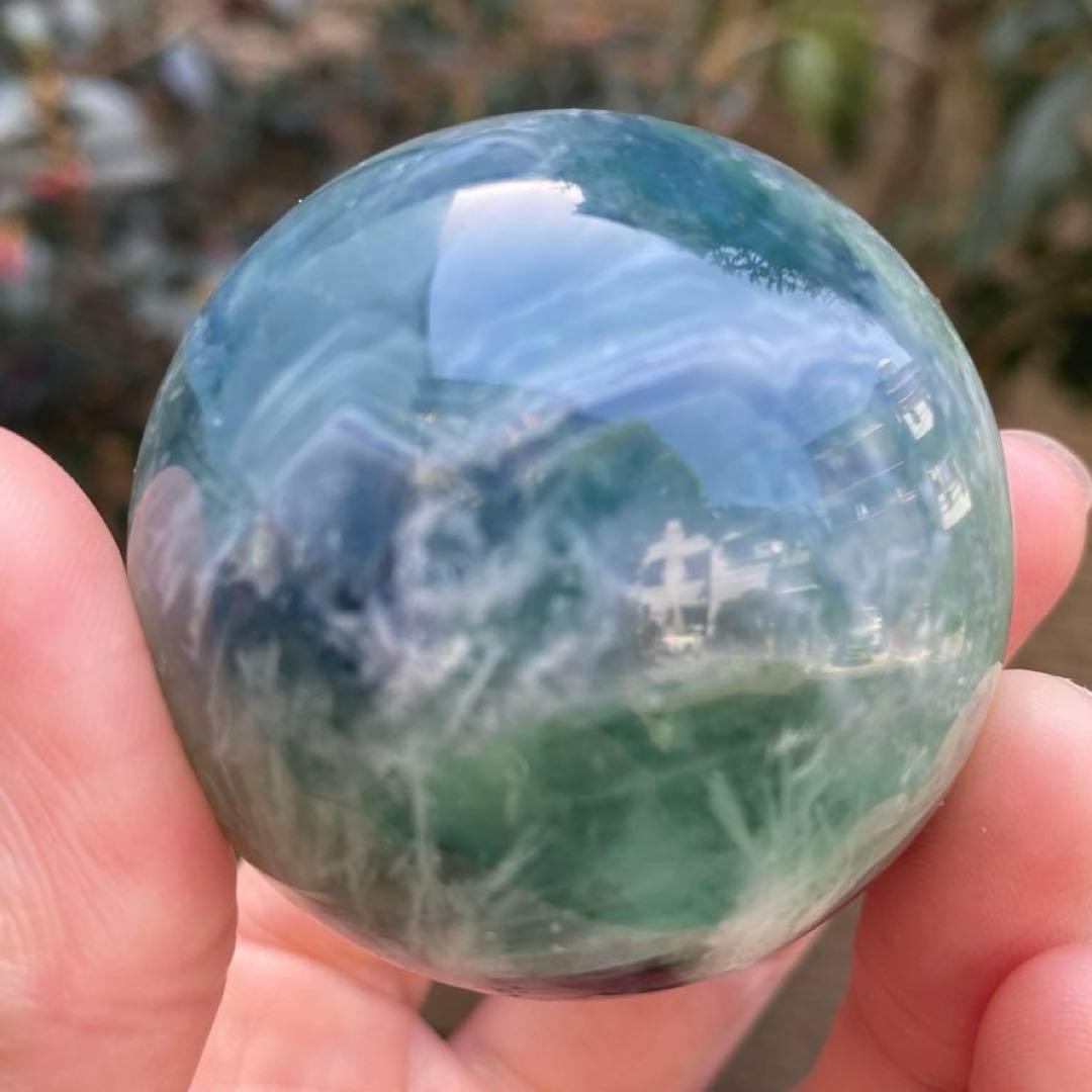 エンジェルフェザーフローライト スフィア 高品質 I