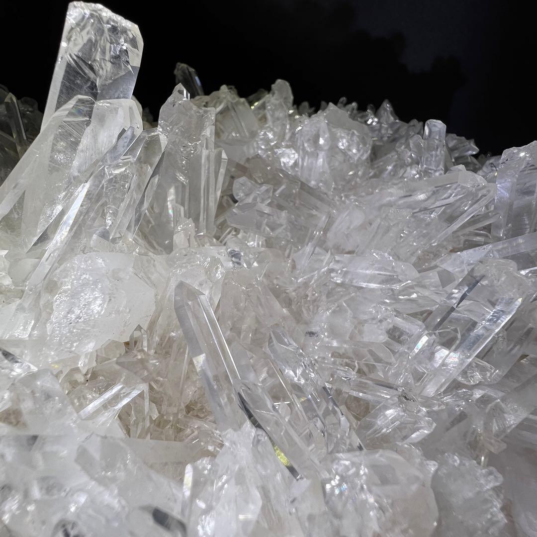 ‪☆想像絶する☆究極の煌めき 極上別格品‪☆☆レインボー 水晶クラスター 天然石