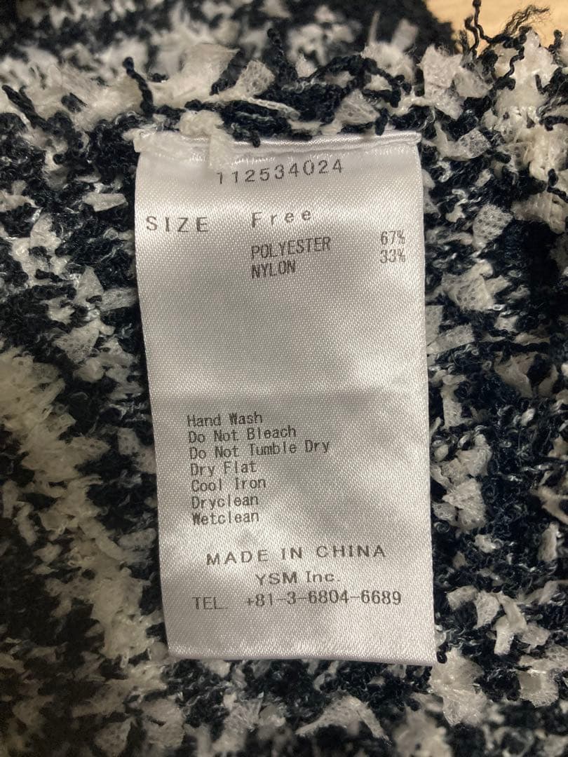 Darich ダーリッチ ツイードニットコンビネゾン ブラック Free