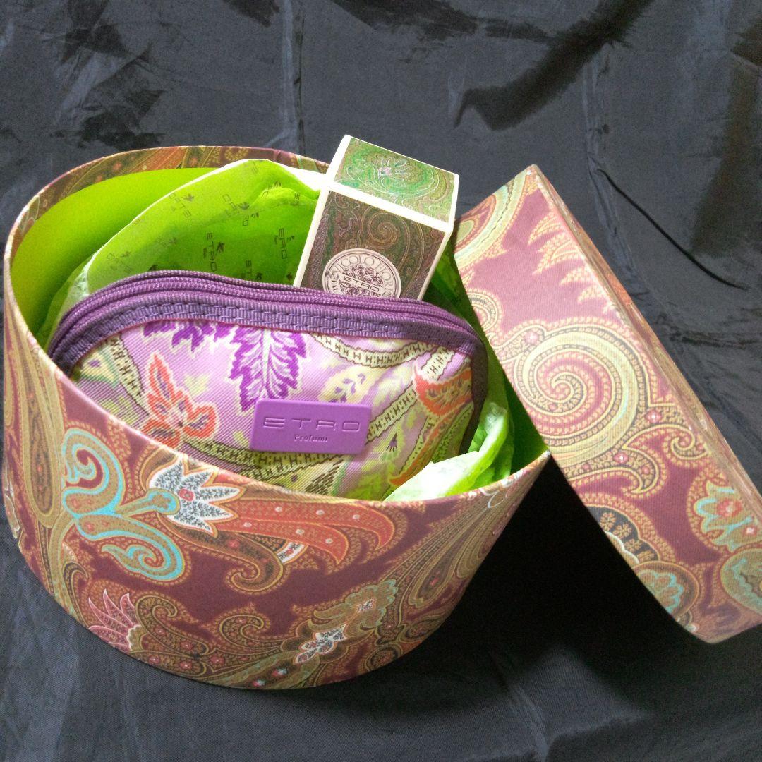 ETRO エトロ ヴィッコロフィオリ オードトワレ ポーチ 円形ボックスセット