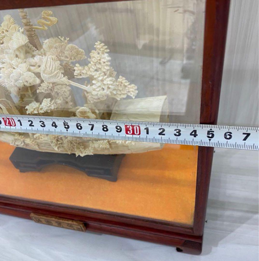 天然マンモス牙精巧な手作り彫刻順風満帆 置物