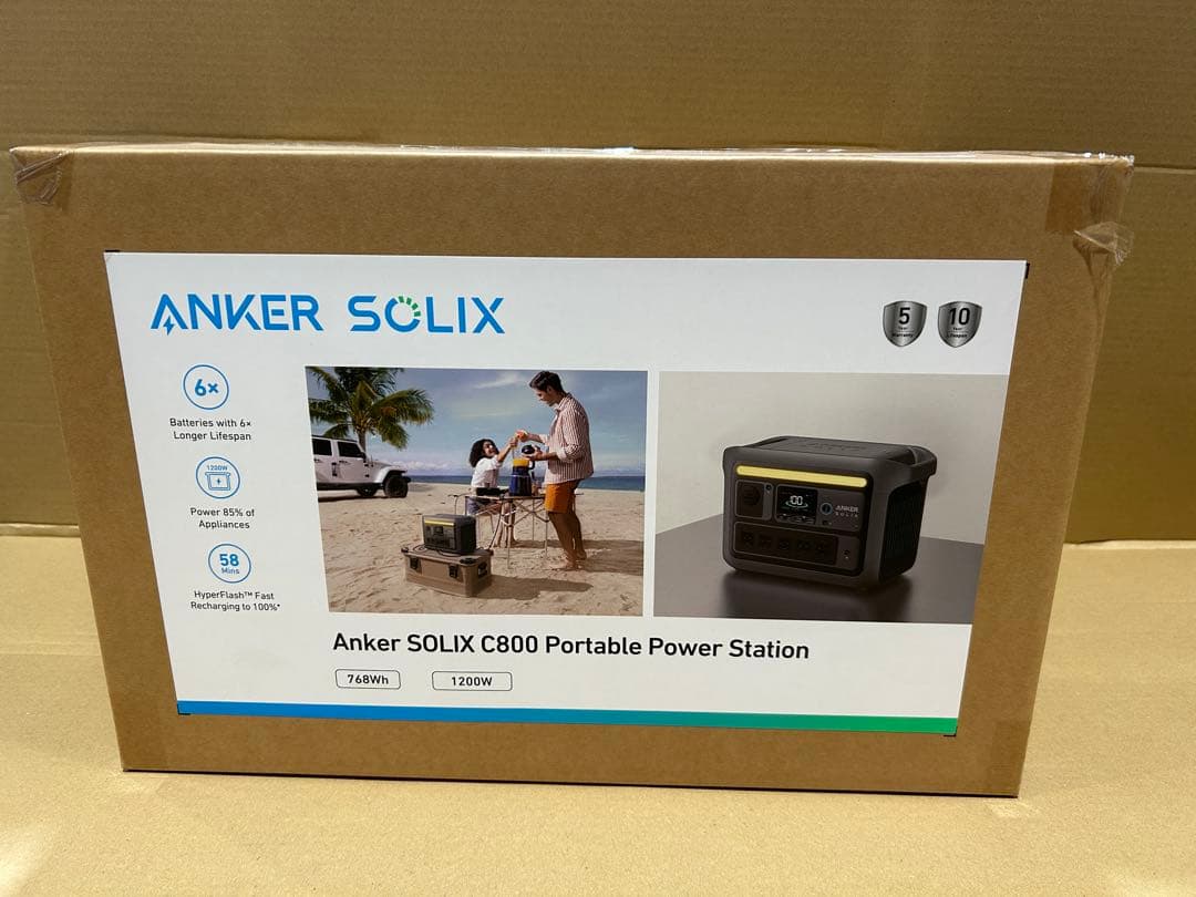 16日より値上げ【新品・未開封】ANKER SOLIX C800 ポータブル電源