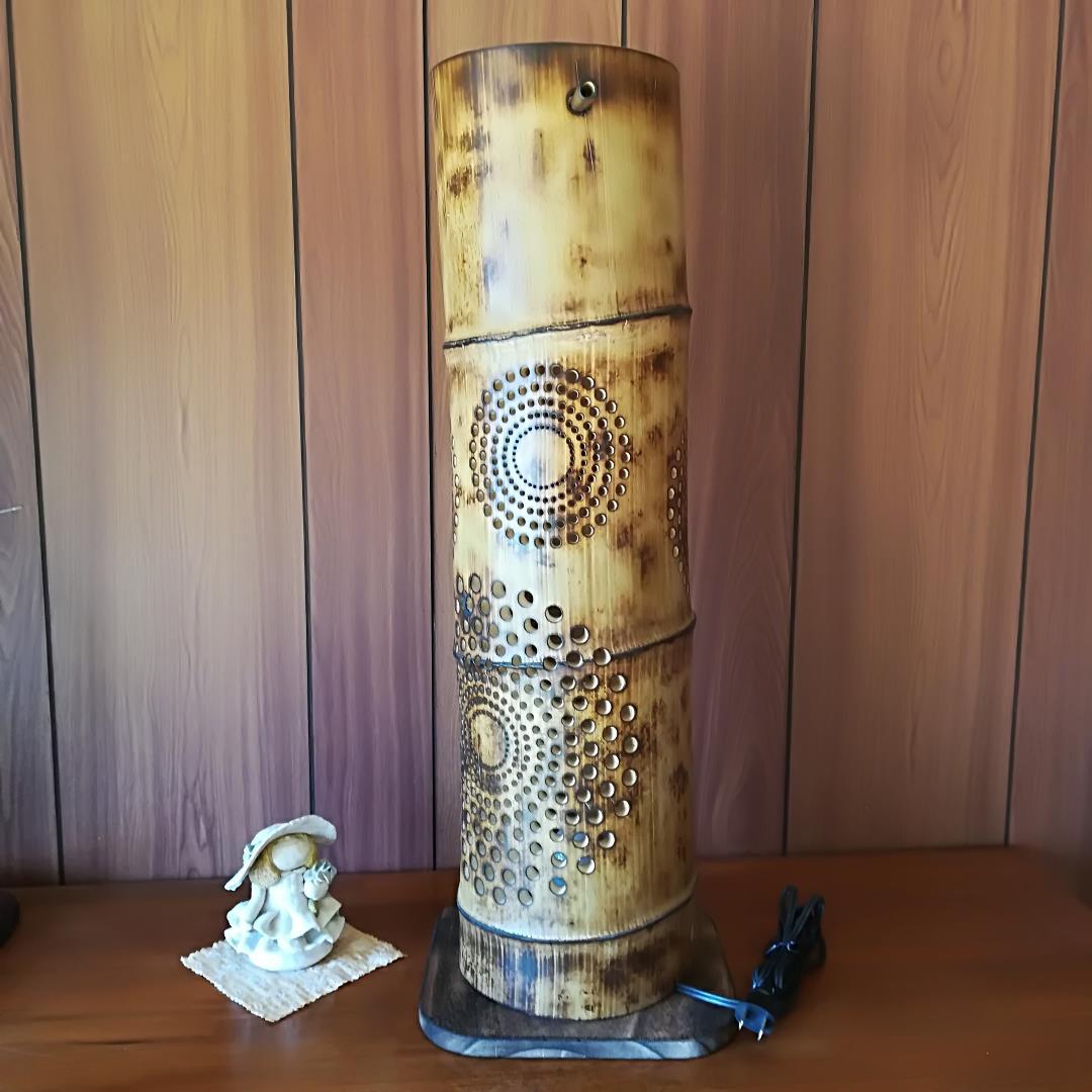 癒し灯火　竹灯籠　No23196 (極太孟宗竹)