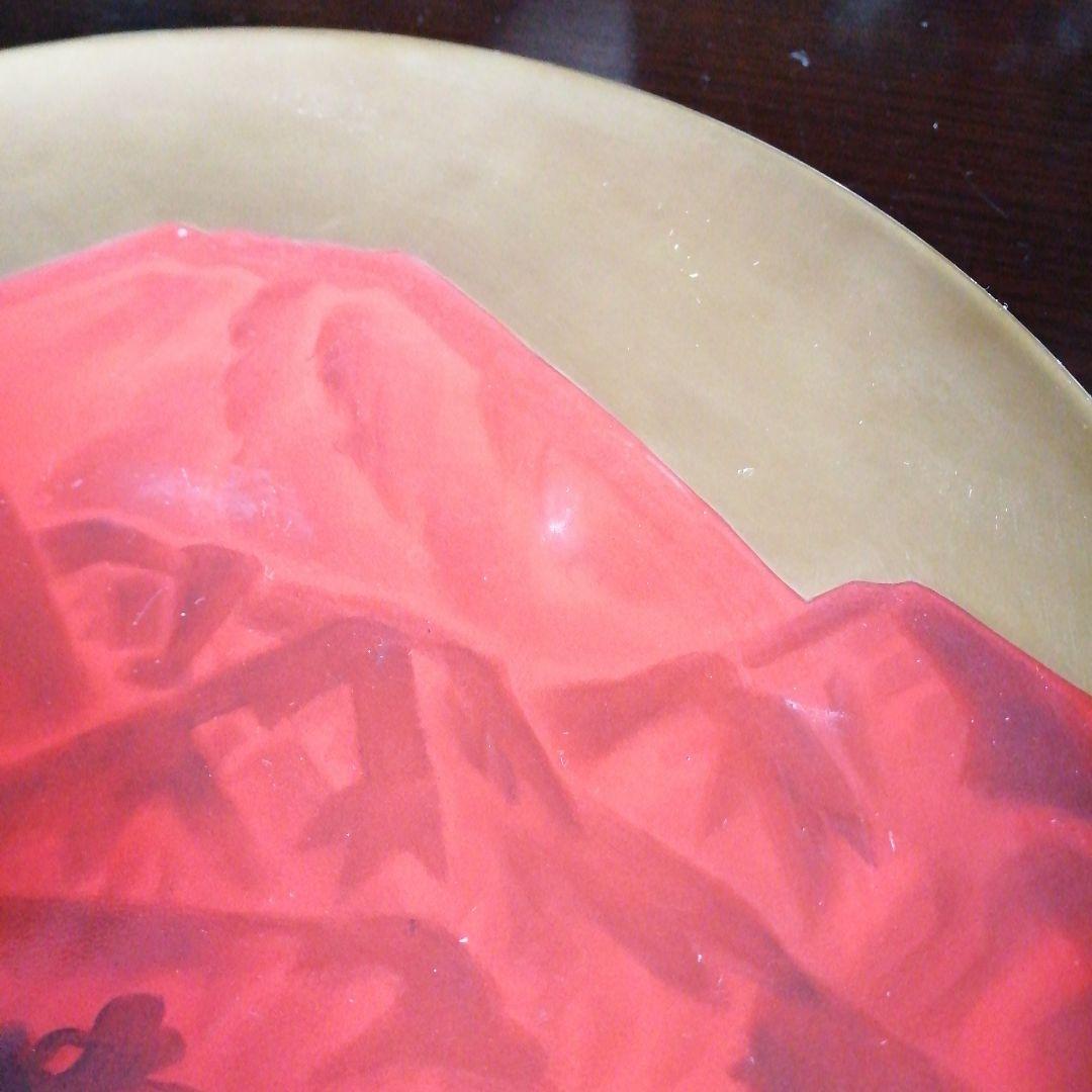 ノリタケ　作家銘有赤富士大皿　36cm