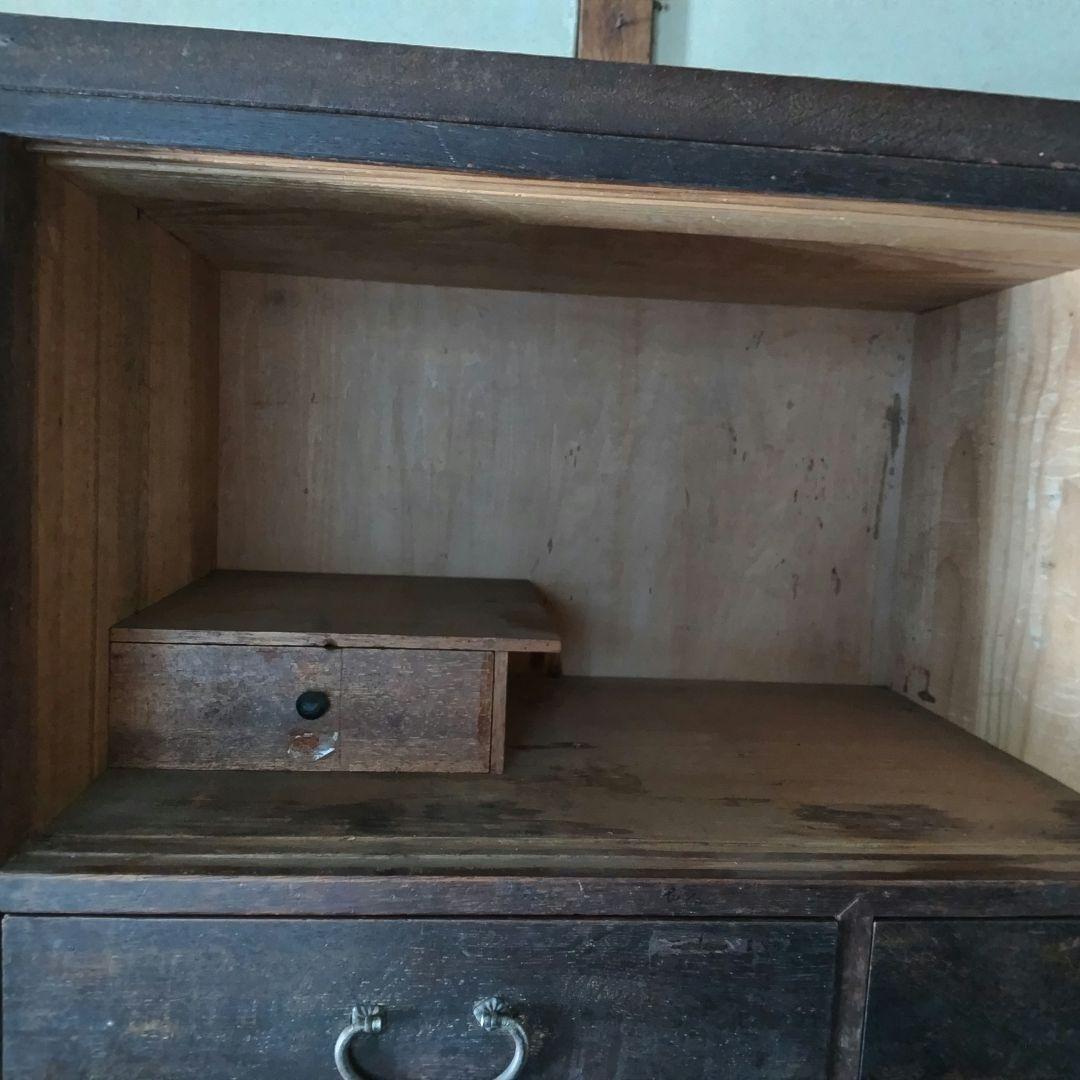 ＊古家具 和ダンス 分離可 引き戸 開き戸 引出し ビィンテ－ジ品 昭和レトロ