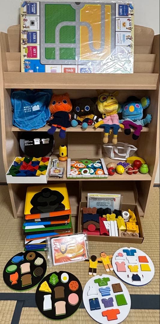 2020年購入　ワールドワイドキッズ ステージ1〜6ほぼフルセット 専用棚付き