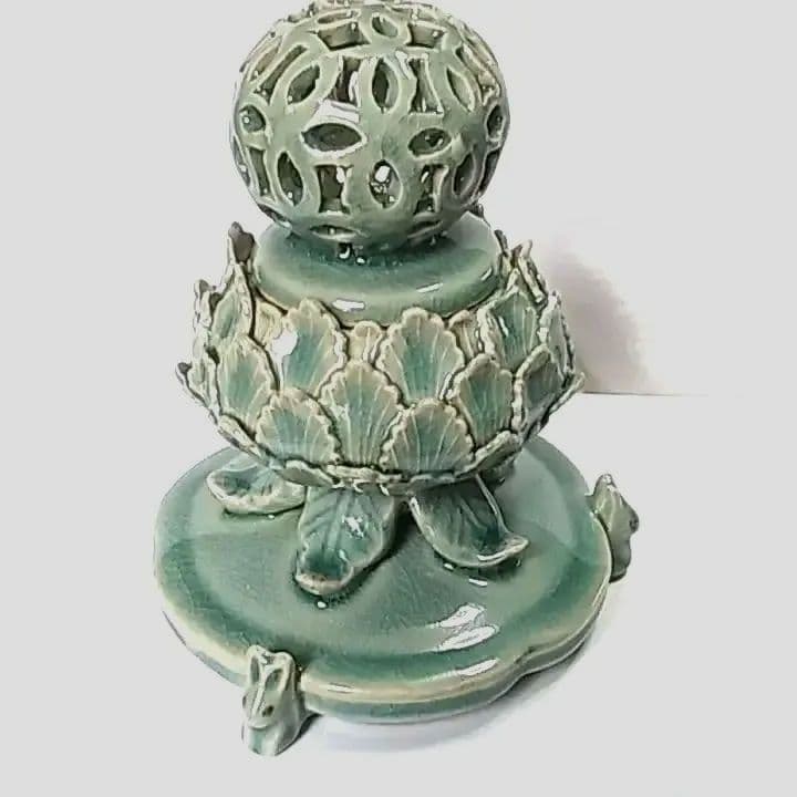 香 炉 高麗青磁 海青 作