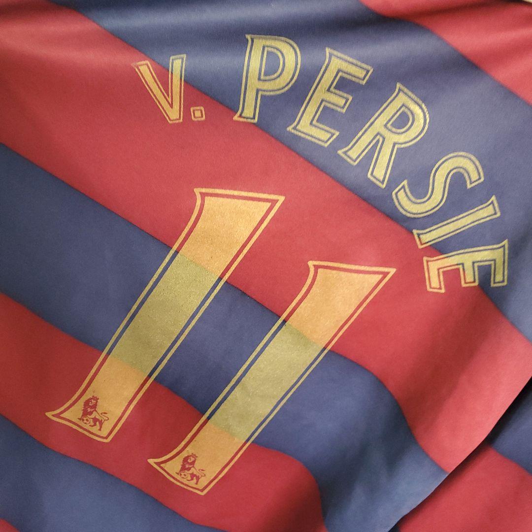 アーセナル ロビン・ファン・ペルシ サッカー 長袖 ユニフォーム ストライプ