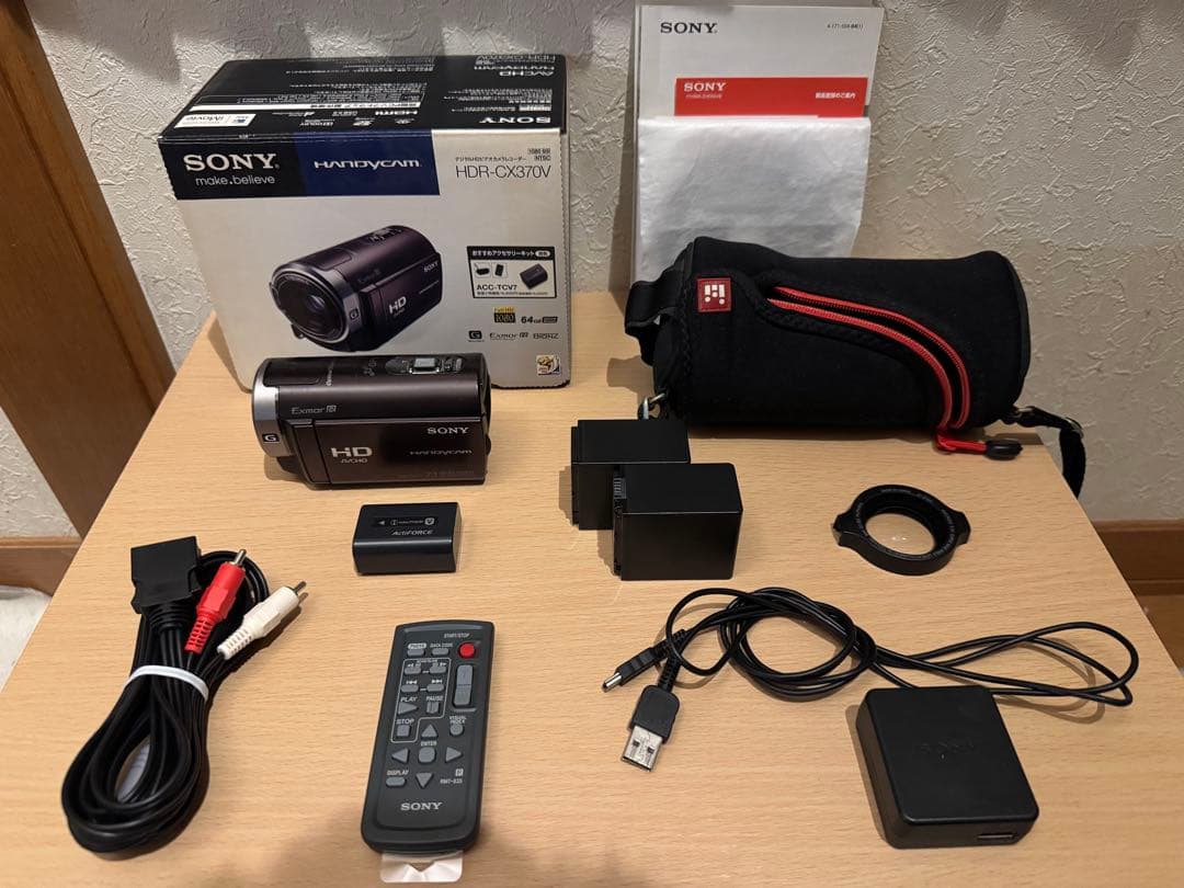 SONY デジタルHDビデオカメラHDR-CX370V 完備品＋おまけ付属品