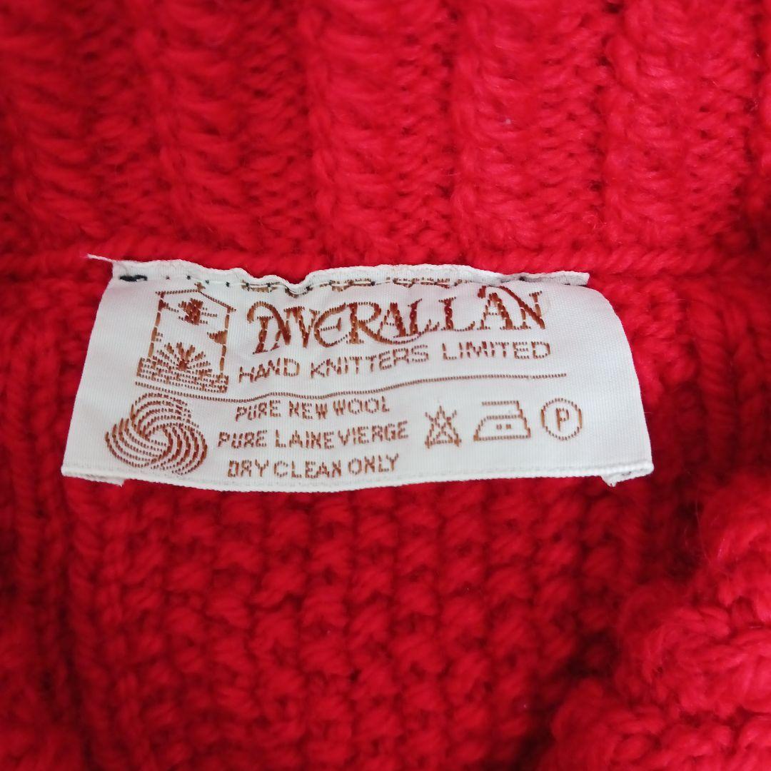 【値下げ】INVERALLANインバーアラン　カーディガン　赤レッド　メンズ