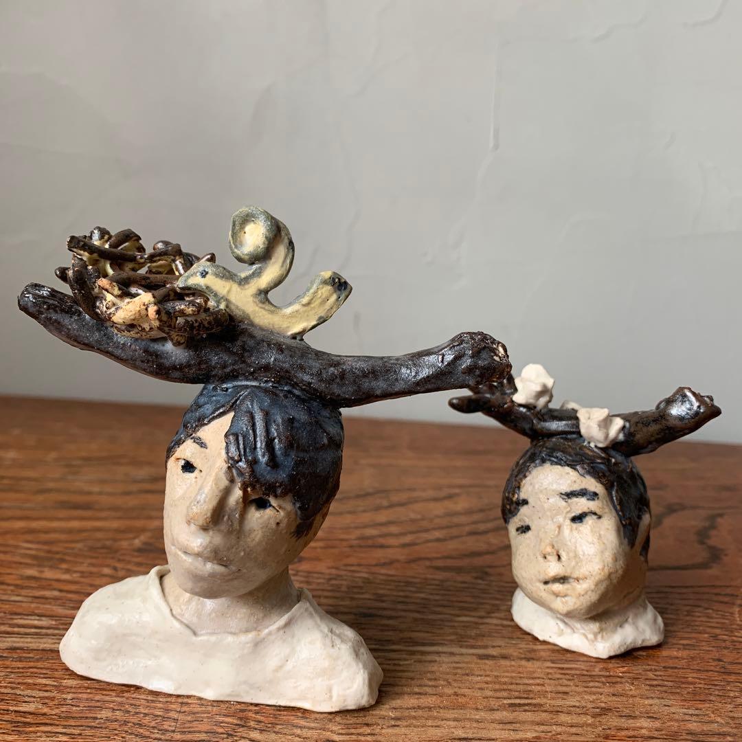 妻のつくった　次男の首像　木蓮