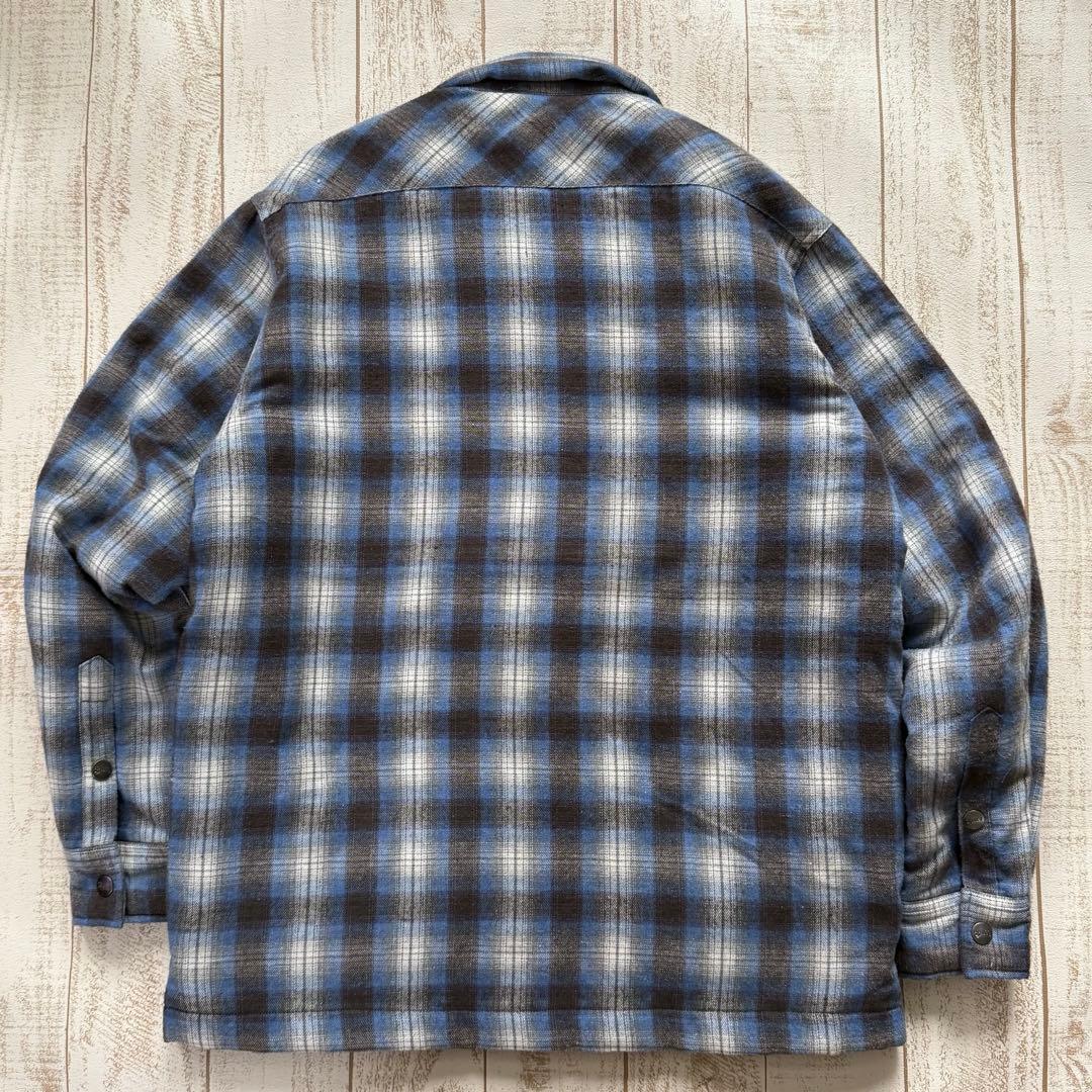 3sk8 【BLUCO】キルティング　コットンフランネルシャツ　ジャケット