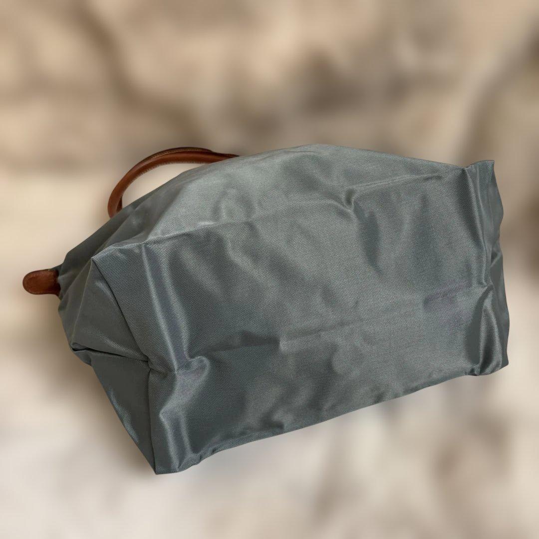 LONGCHAMPグレー ナイロン トートバッグ