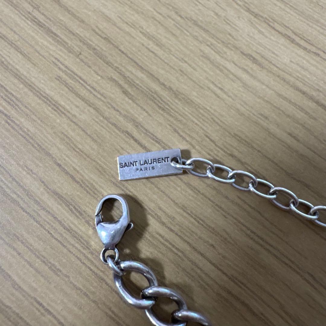 SAINT LAURENT シルバーチェーンブレスレット