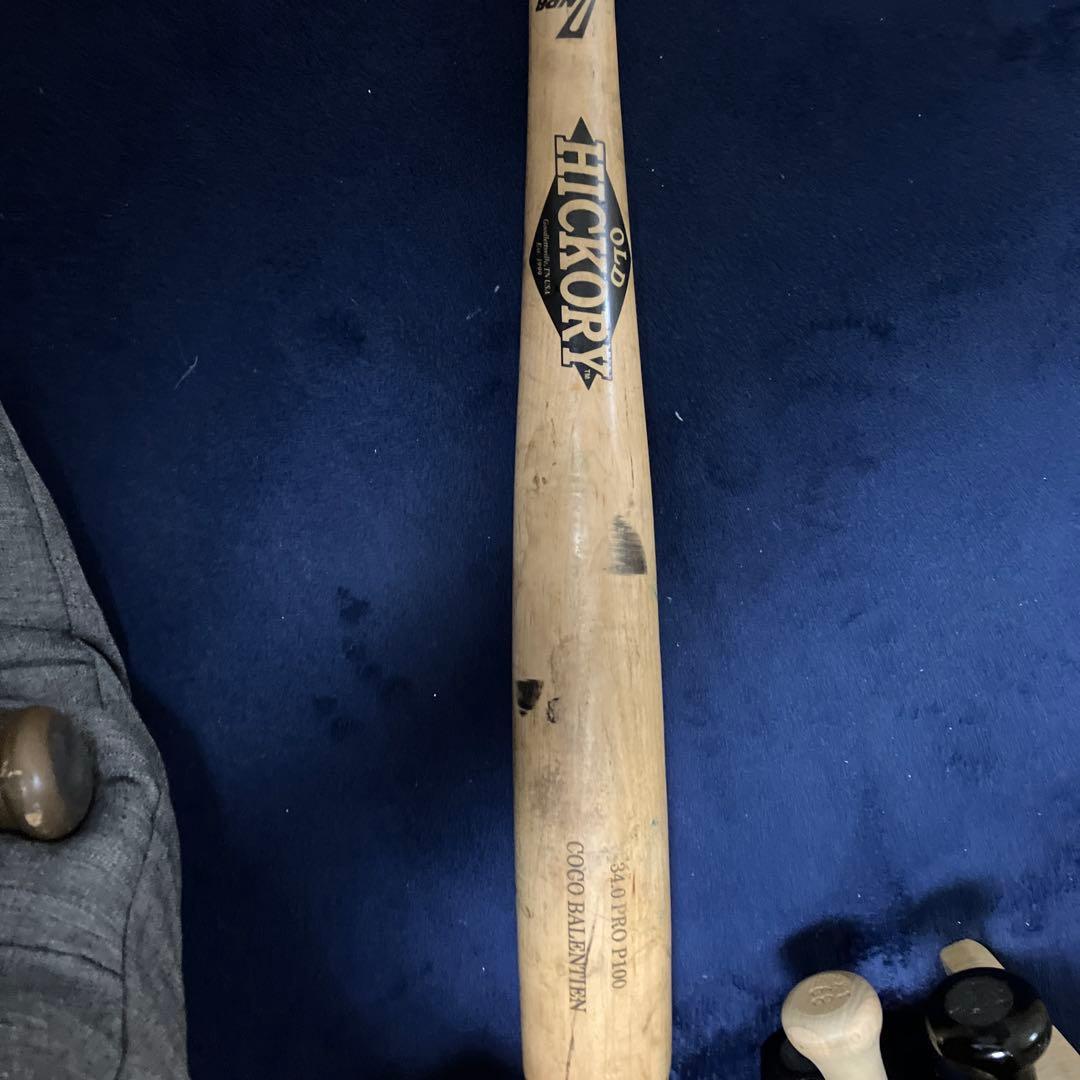 バレンティン実使用バットOLD HICKORY 硬式野球バット