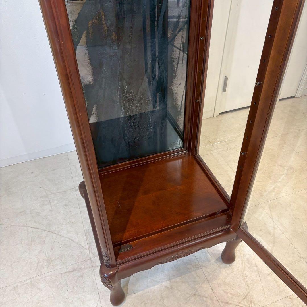 縦型 キュリオケース　ガラスケース ショーケース 飾り棚 ディスプレイ棚