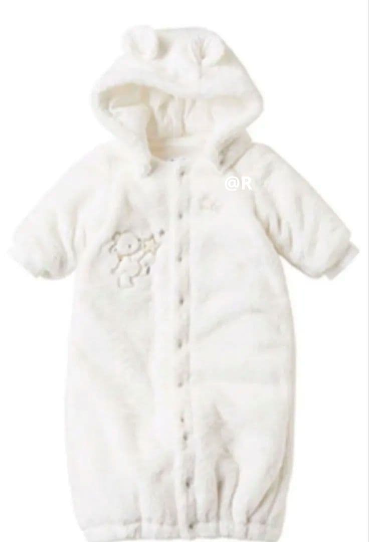 新品•タグ付✨familiar ファミリアおくるみ兼ジャンプスーツ60お宮参り