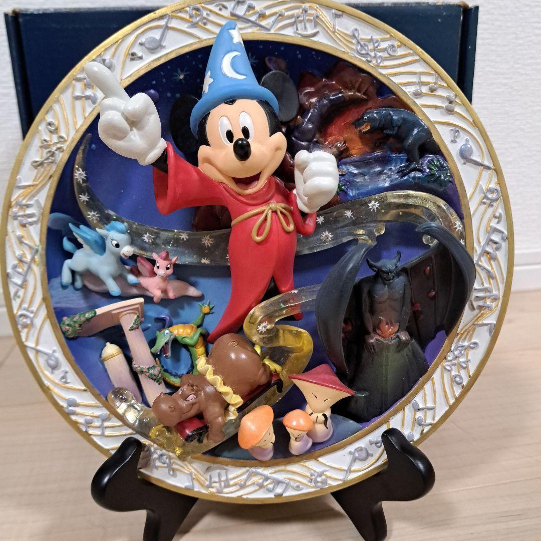 ディズニー　ソーサラーミッキー　3Dプレート 5000個限定　インテリア