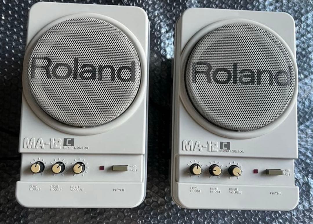 【動作品】Roland ローランド MA-12C アンプ モニタースピーカー