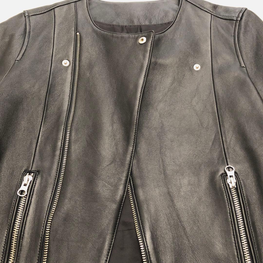 こにゃら 様用【NOLLEY'S 】ラムレザー　ライダースジャケット　黒