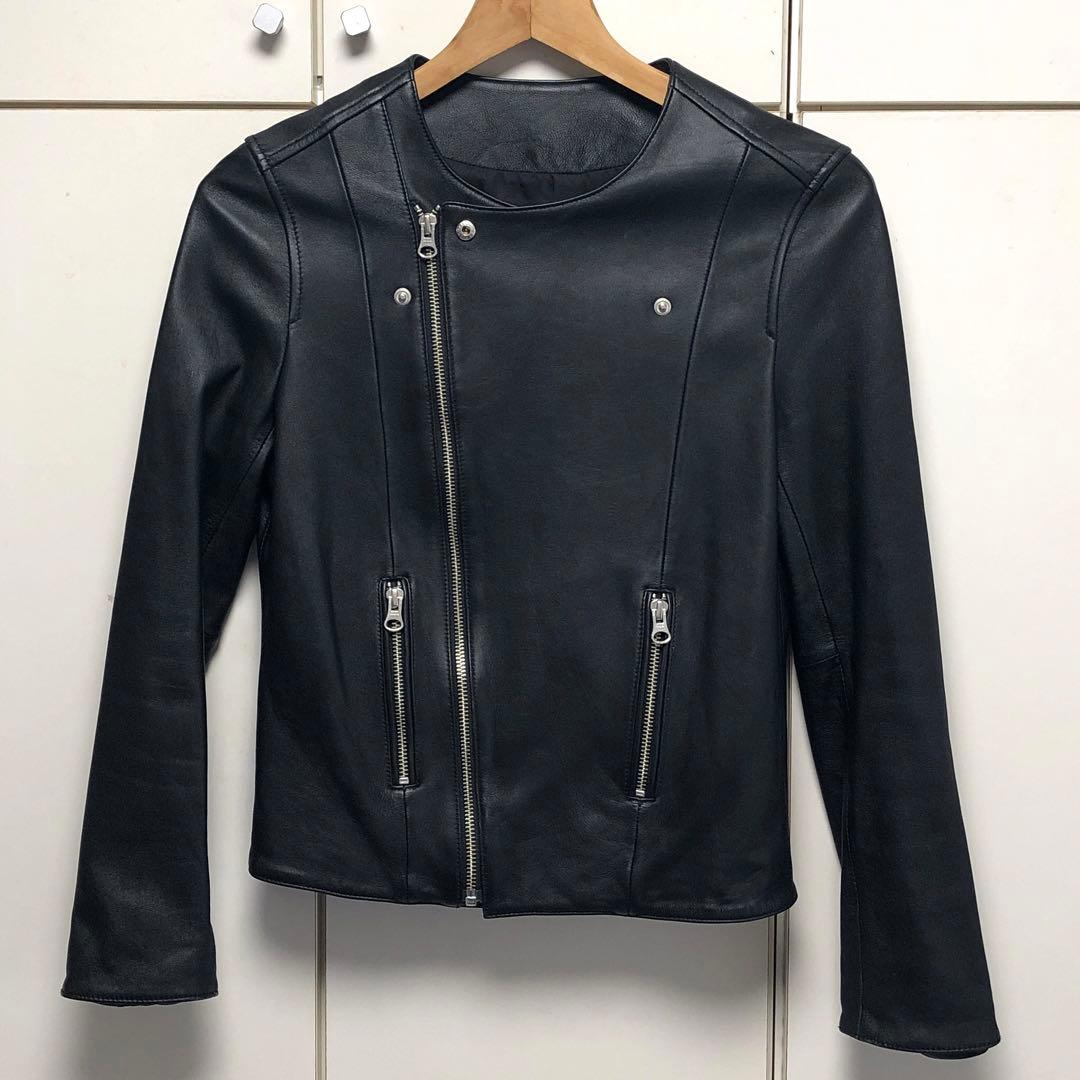 こにゃら 様用【NOLLEY'S 】ラムレザー　ライダースジャケット　黒