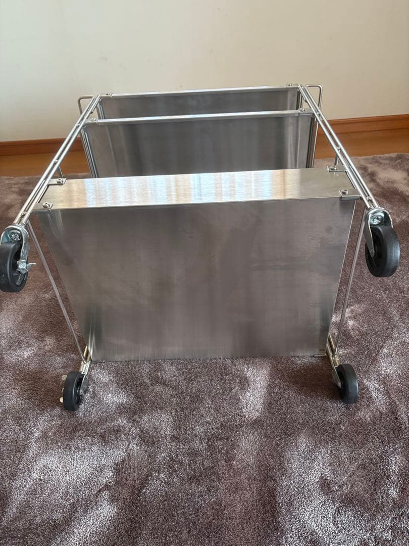 無印良品　MUJI 　ステンレスシェルフワゴン