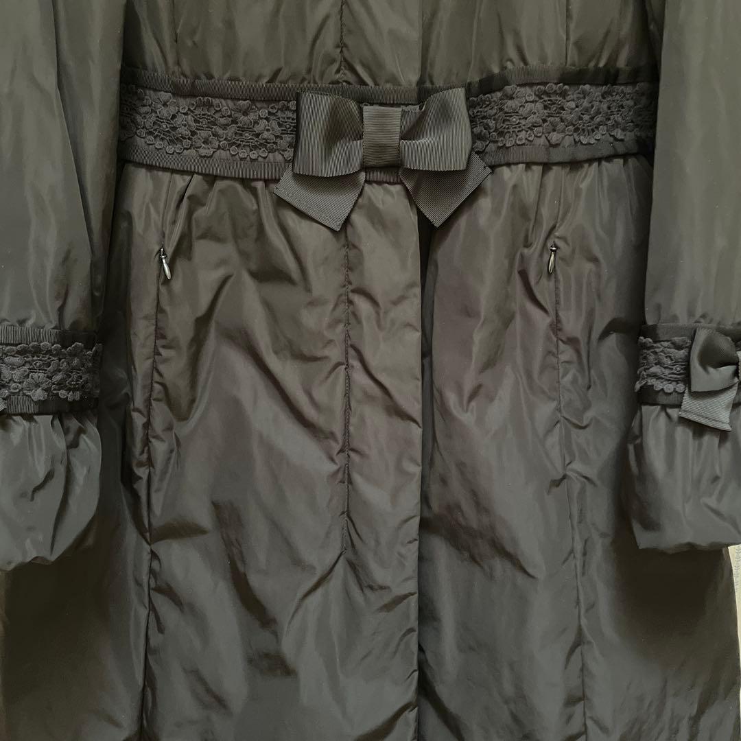 スーパービューティー Super Beauty ダウンロングコート　ブラック