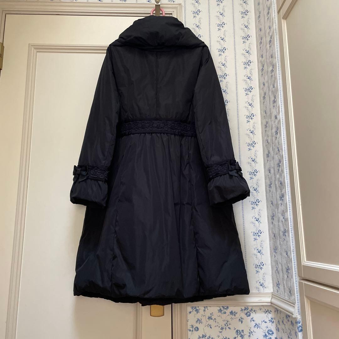 スーパービューティー Super Beauty ダウンロングコート　ブラック