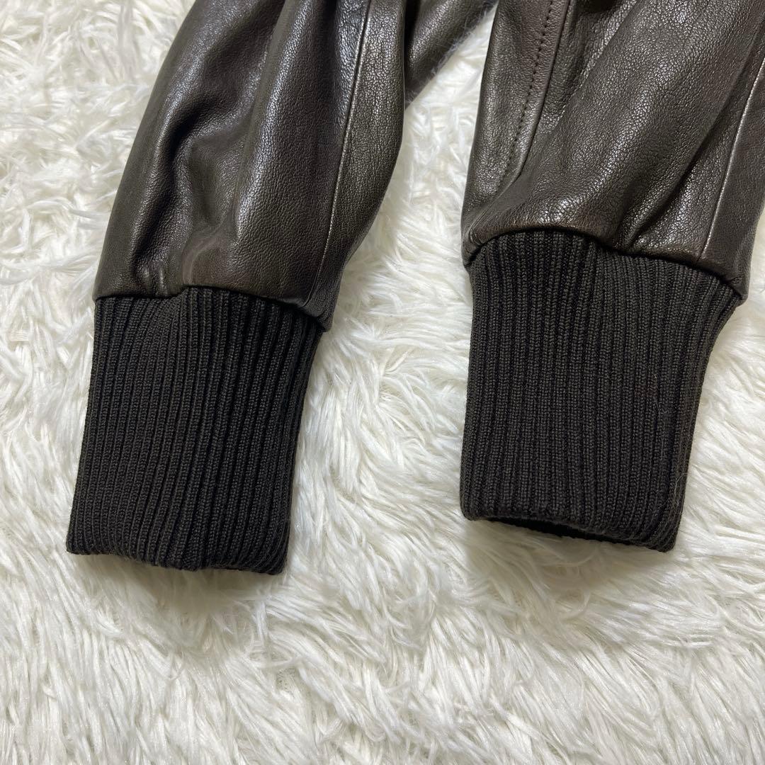 バリー　レザージャケット　本革　ラムレザー　ブラウン　L相当