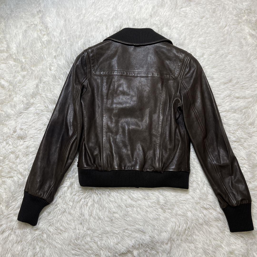 バリー　レザージャケット　本革　ラムレザー　ブラウン　L相当