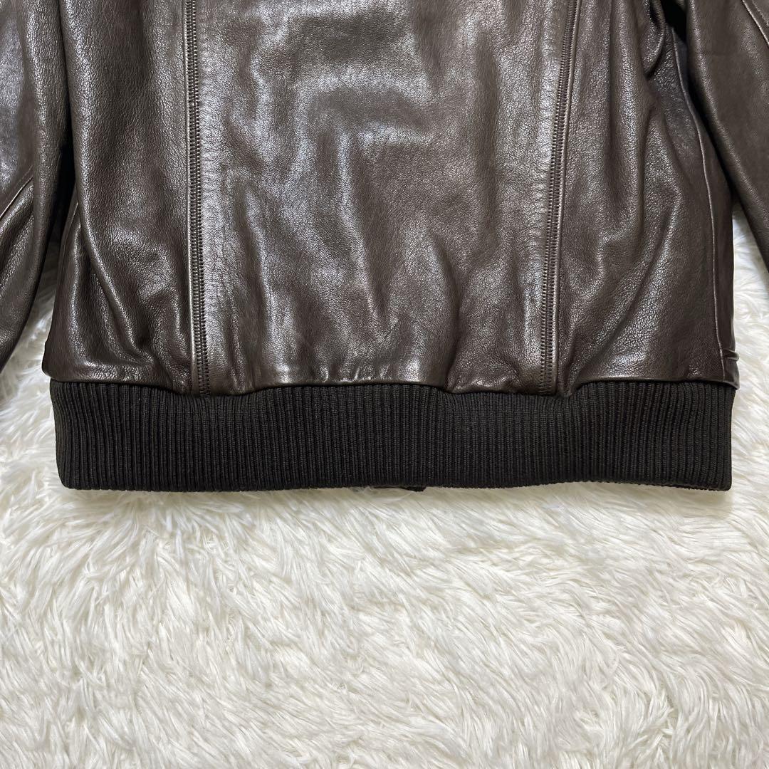 バリー　レザージャケット　本革　ラムレザー　ブラウン　L相当