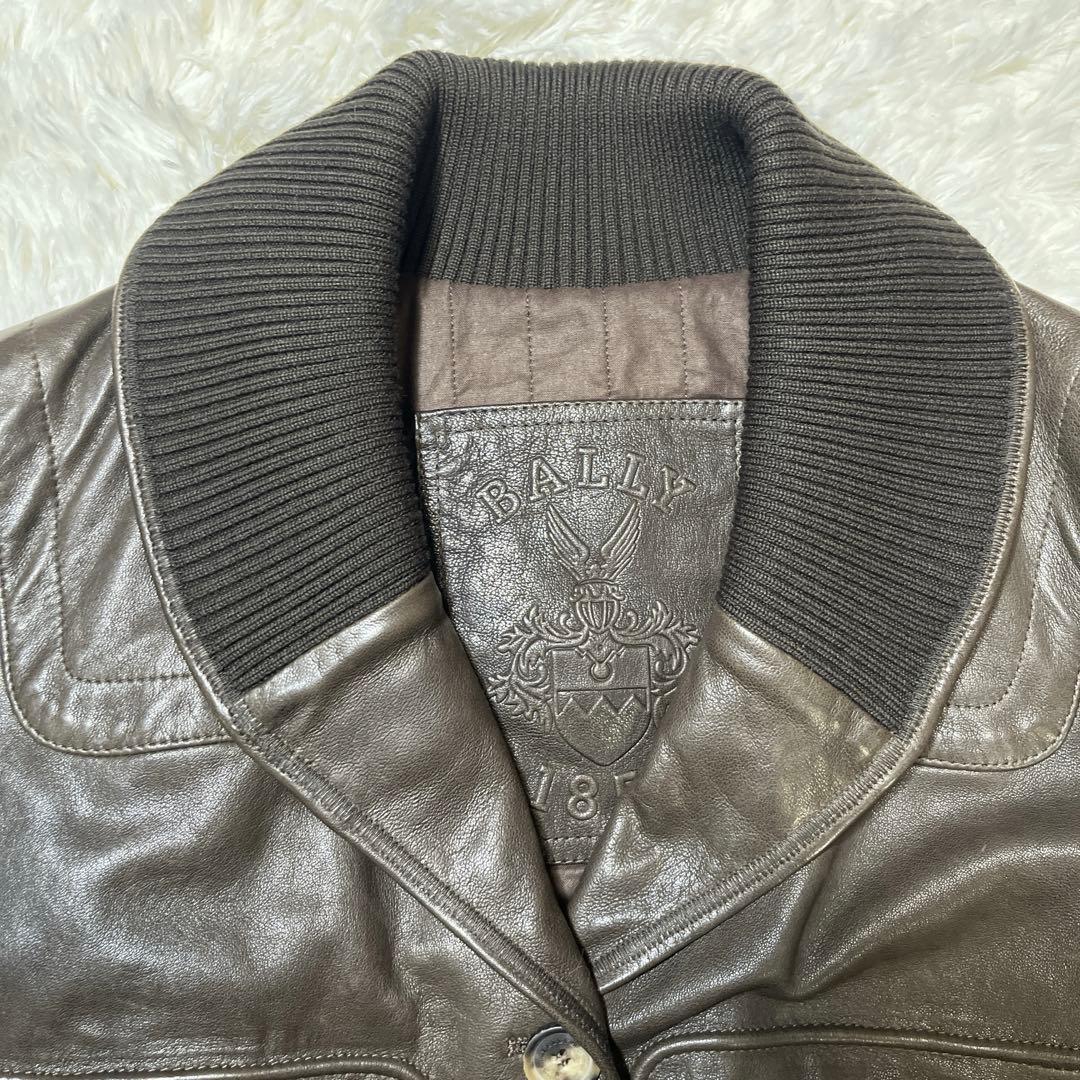 バリー　レザージャケット　本革　ラムレザー　ブラウン　L相当