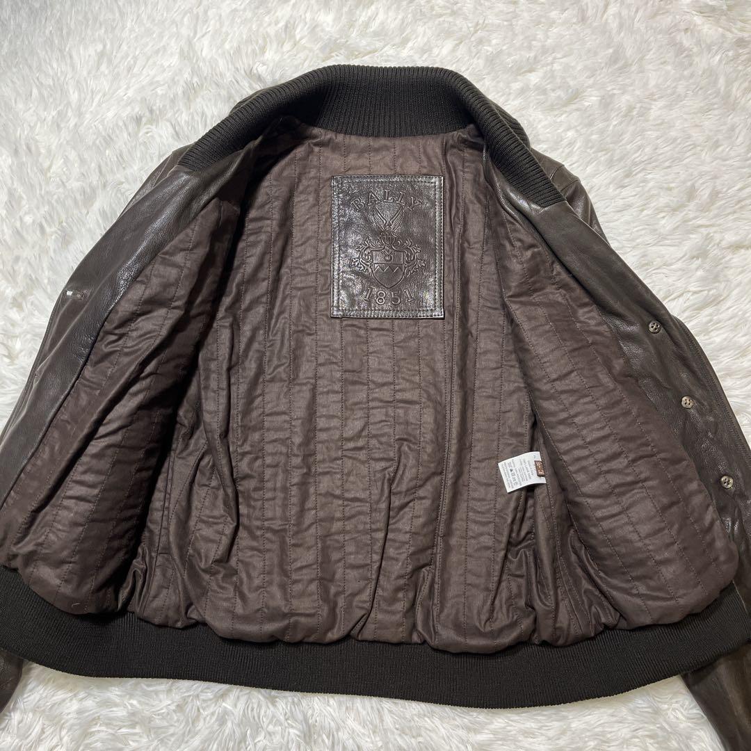 バリー　レザージャケット　本革　ラムレザー　ブラウン　L相当