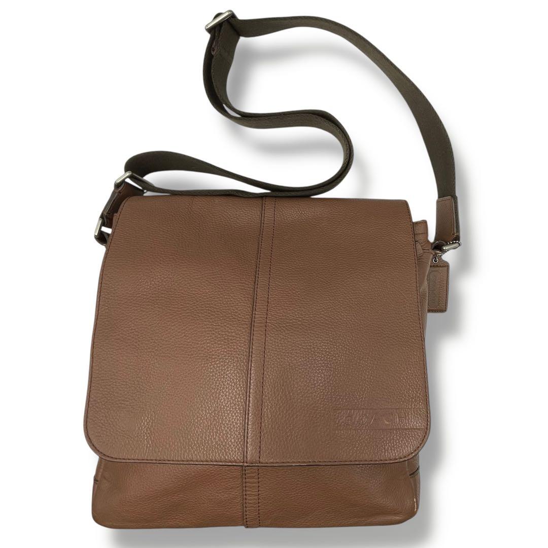 極美品✨ COACH コーチ メッセンジャーバッグ ショルダーバッグ レザー 茶