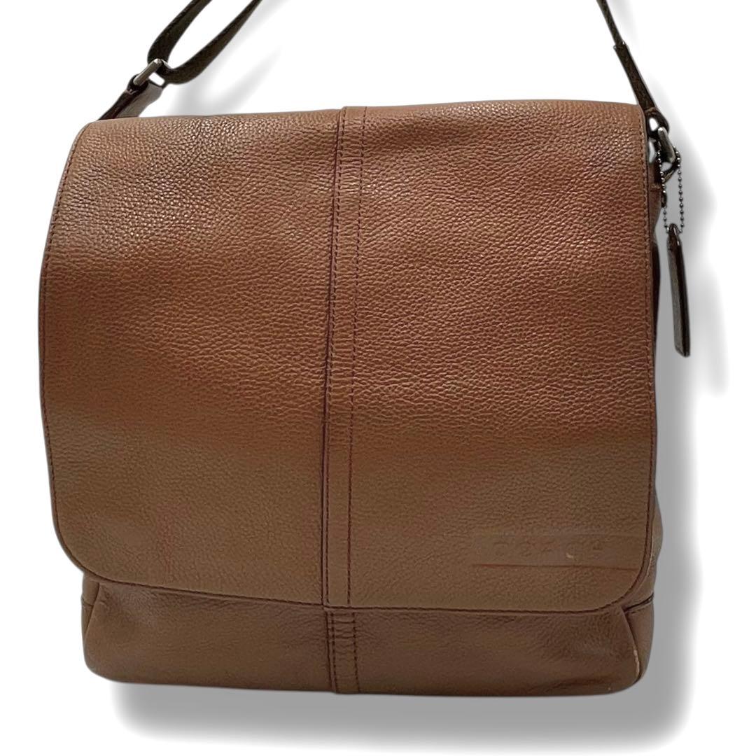 極美品✨ COACH コーチ メッセンジャーバッグ ショルダーバッグ レザー 茶