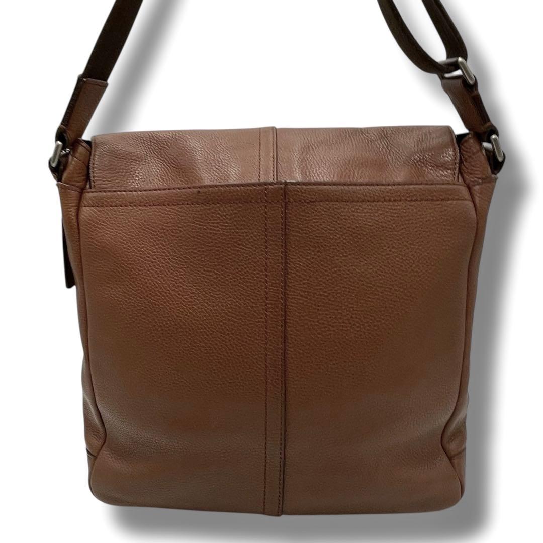 極美品✨ COACH コーチ メッセンジャーバッグ ショルダーバッグ レザー 茶