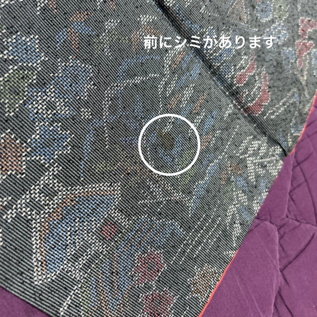 LL 着物リメイク 正絹 紬 簡単二部式巻スカセットアップ