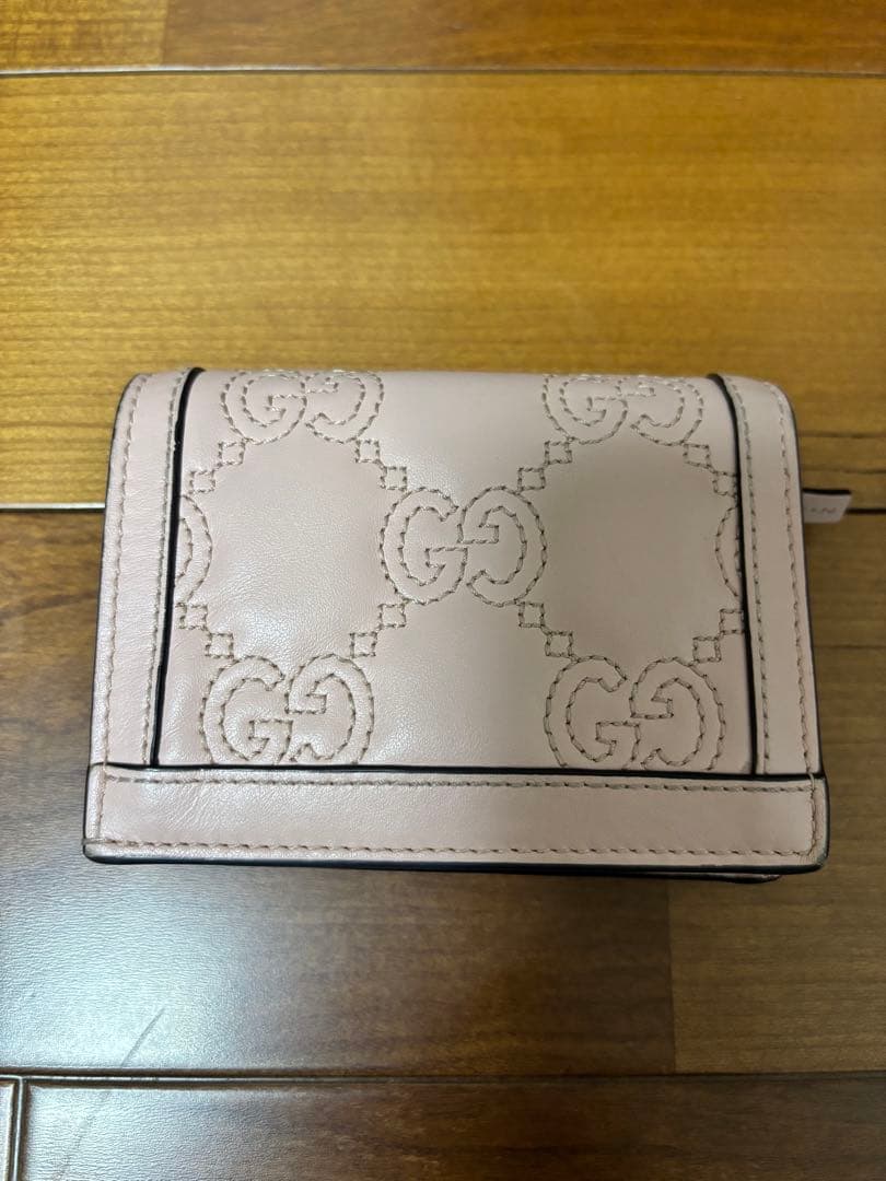グッチ GUCCI 2つ折り財布 ピンク