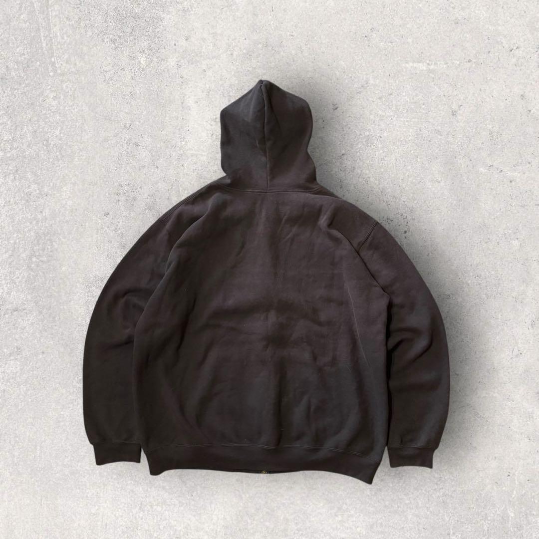 【カーハート】ジップパーカー　黒　XL 90s フェード　人気カラー