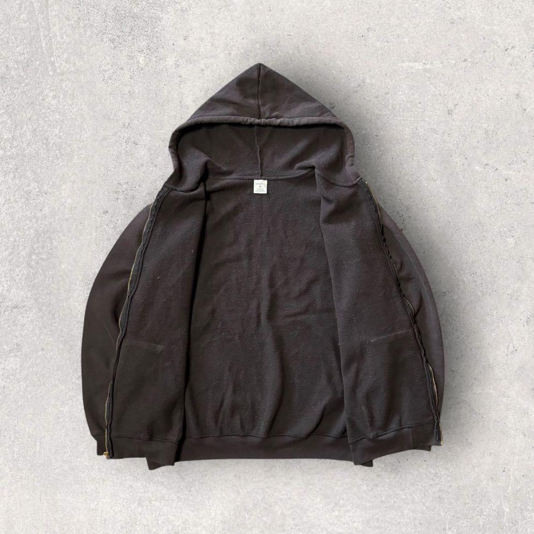 【カーハート】ジップパーカー　黒　XL 90s フェード　人気カラー