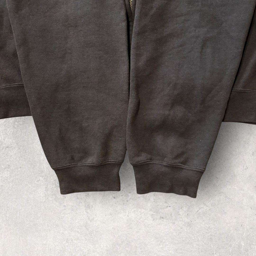 【カーハート】ジップパーカー　黒　XL 90s フェード　人気カラー